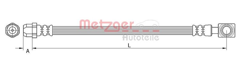 METZGER AUTOTEILE 4111437 Brake Hose