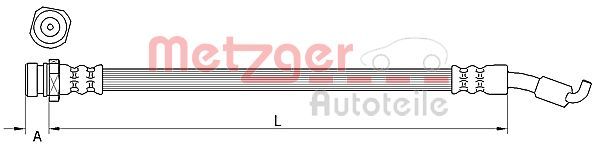 METZGER AUTOTEILE 4111441 Brake Hose