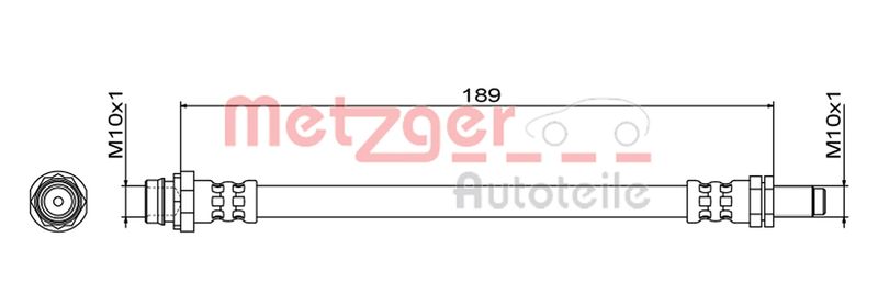 METZGER AUTOTEILE 4111467 Brake Hose