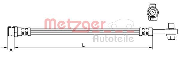 METZGER AUTOTEILE 4111477 Brake Hose