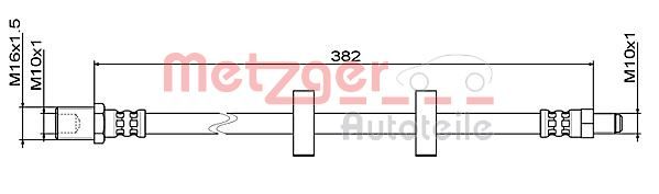 METZGER AUTOTEILE 4111487 Brake Hose