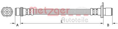 Brake Hose METZGER AUTOTEILE 4111501