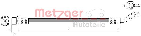 METZGER AUTOTEILE 4111511 Brake Hose