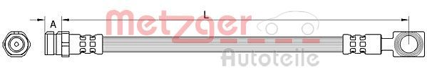 METZGER AUTOTEILE 4111522 Brake Hose