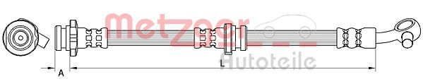 METZGER AUTOTEILE 4111546 Brake Hose