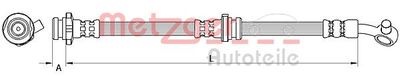Brake Hose METZGER AUTOTEILE 4111547