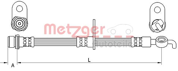 METZGER AUTOTEILE 4111562 Brake Hose
