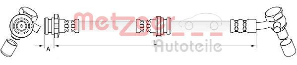 METZGER AUTOTEILE 4111582 Brake Hose