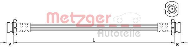 METZGER AUTOTEILE 4111583 Brake Hose