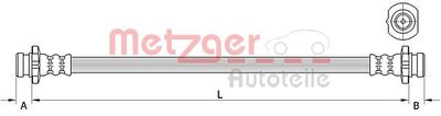Brake Hose METZGER AUTOTEILE 4111583