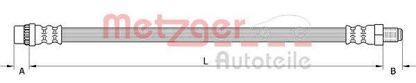 METZGER AUTOTEILE 4111587 Brake Hose
