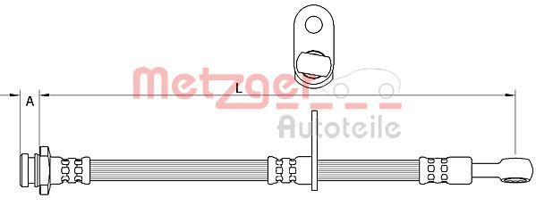 METZGER AUTOTEILE 4111592 Brake Hose