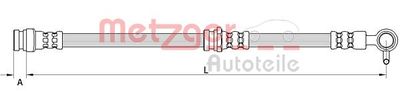 Brake Hose METZGER AUTOTEILE 4111632