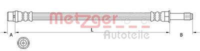 Brake Hose METZGER AUTOTEILE 4111639