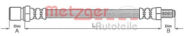 METZGER AUTOTEILE 4111688 Brake Hose