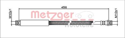 Brake Hose METZGER AUTOTEILE 4112039
