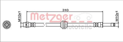 Brake Hose METZGER AUTOTEILE 4112063