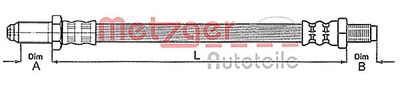 Clutch Hose METZGER AUTOTEILE 4112219