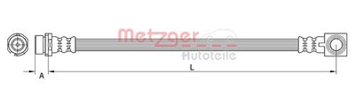 Brake Hose METZGER AUTOTEILE 4116223