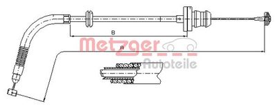 Accelerator Cable METZGER AUTOTEILE 413.25