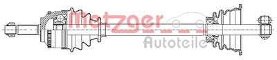 Drive Shaft METZGER AUTOTEILE 7210025
