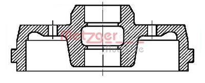 Brake Drum METZGER AUTOTEILE BT 1046