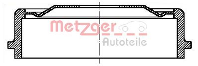 Brake Drum METZGER AUTOTEILE BT 635