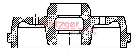 METZGER AUTOTEILE BT 9668 Brake Drum