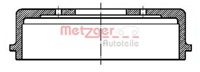 Brake Drum METZGER AUTOTEILE BT 1053