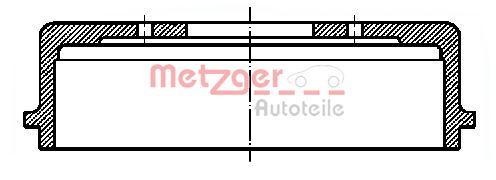 METZGER AUTOTEILE BT 640 Brake Drum