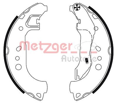 Brake Shoe Set METZGER AUTOTEILE MG 132
