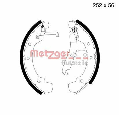METZGER AUTOTEILE MG 499 Brake Shoe Set