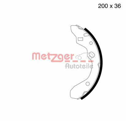 METZGER AUTOTEILE MG 603 Brake Shoe Set