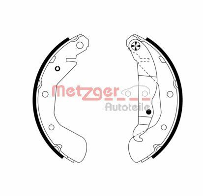 METZGER AUTOTEILE MG 953 Brake Shoe Set