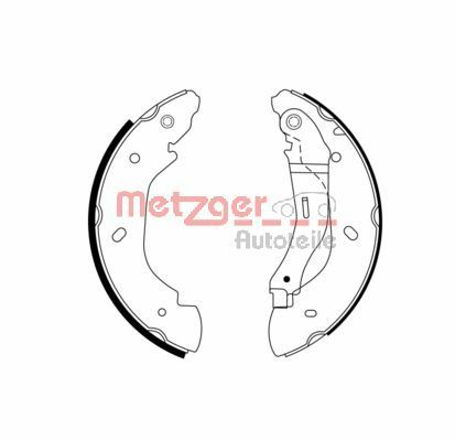 METZGER AUTOTEILE MG 966 Brake Shoe Set