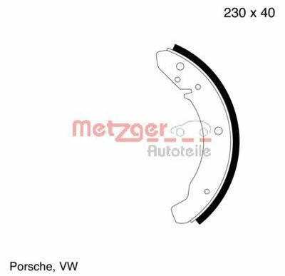 Brake Shoe Set METZGER AUTOTEILE MG 104