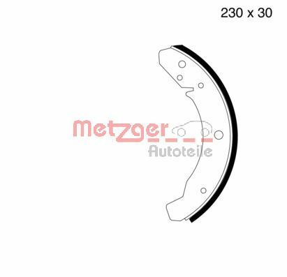 METZGER AUTOTEILE MG 105 Brake Shoe Set