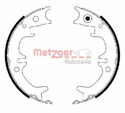 Brake Shoe Set, parking brake METZGER AUTOTEILE MG 220