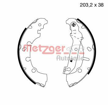 Brake Shoe Set METZGER AUTOTEILE MG 814