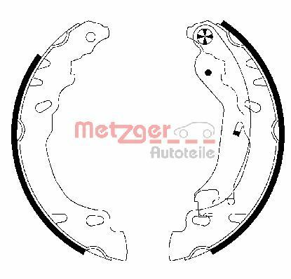 METZGER AUTOTEILE MG 828 Brake Shoe Set