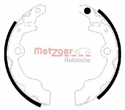 Brake Shoe Set METZGER AUTOTEILE MG 943