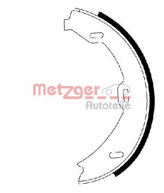 Brake Shoe Set, parking brake METZGER AUTOTEILE MG 978