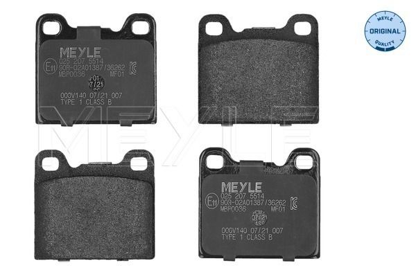 MEYLE 025 207 5514 Brake Pad Set, disc brake