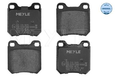 Brake Pad Set, disc brake MEYLE 025 210 5015