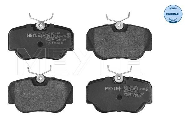 MEYLE 025 210 5517 Brake Pad Set, disc brake