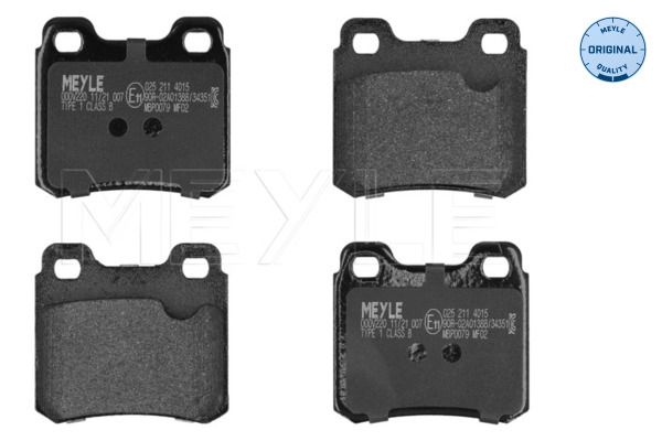 MEYLE 025 211 4015 Brake Pad Set, disc brake