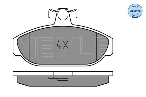 MEYLE 025 212 6617 Brake Pad Set, disc brake