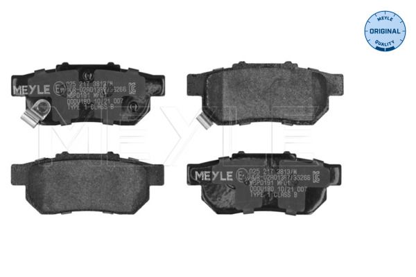 MEYLE 025 217 3813/W Brake Pad Set, disc brake