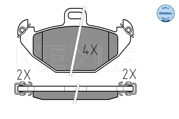 MEYLE 025 219 6514 Brake Pad Set, disc brake
