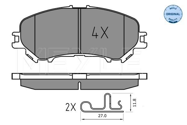 MEYLE 025 220 6518 Brake Pad Set, disc brake